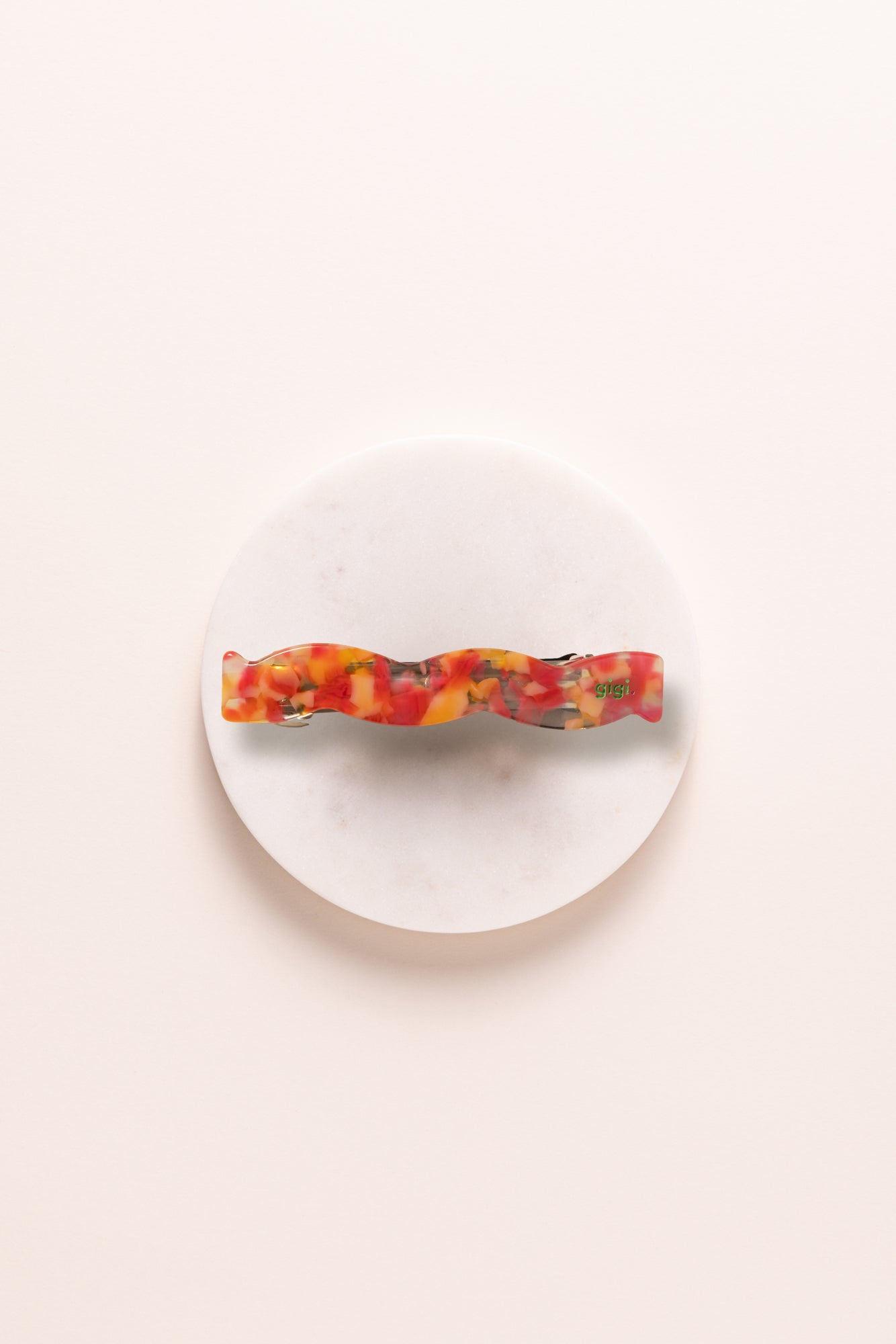 BARRETTE WAVY ABRICOT.