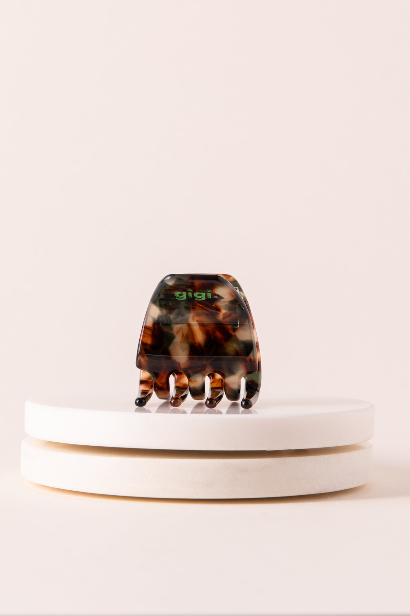 Mini amber hair clip