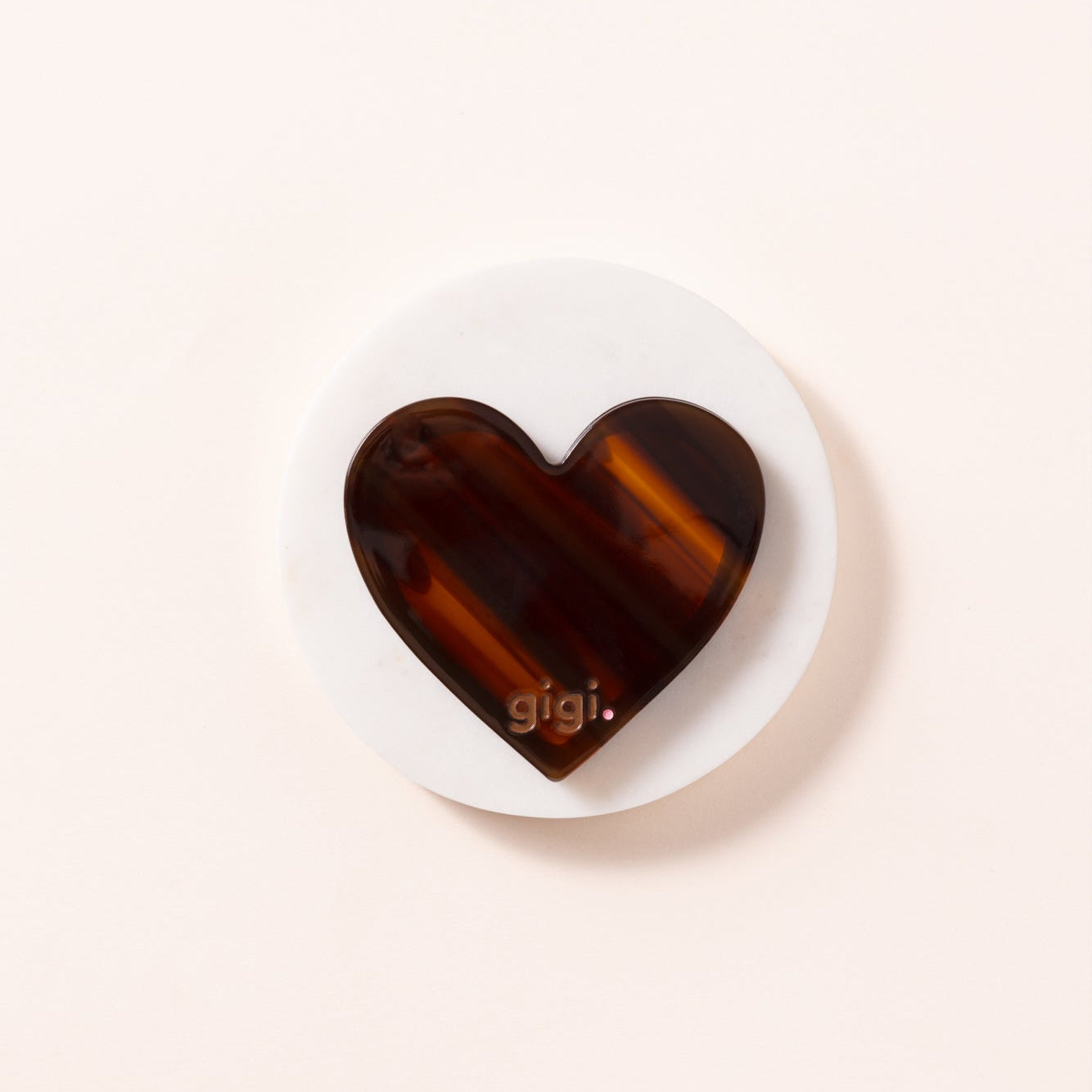 Coffee bean heart mirror