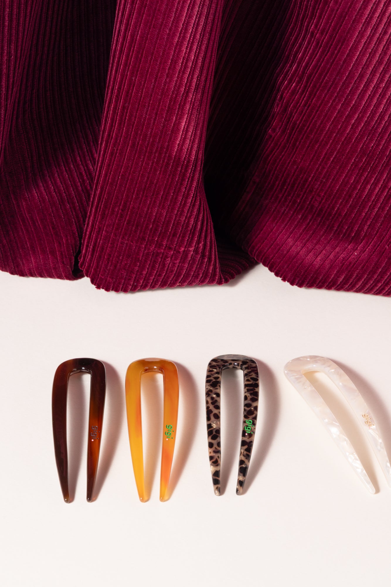 mother-of-pearl hairpin