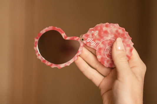 Miroir coquillage baisers