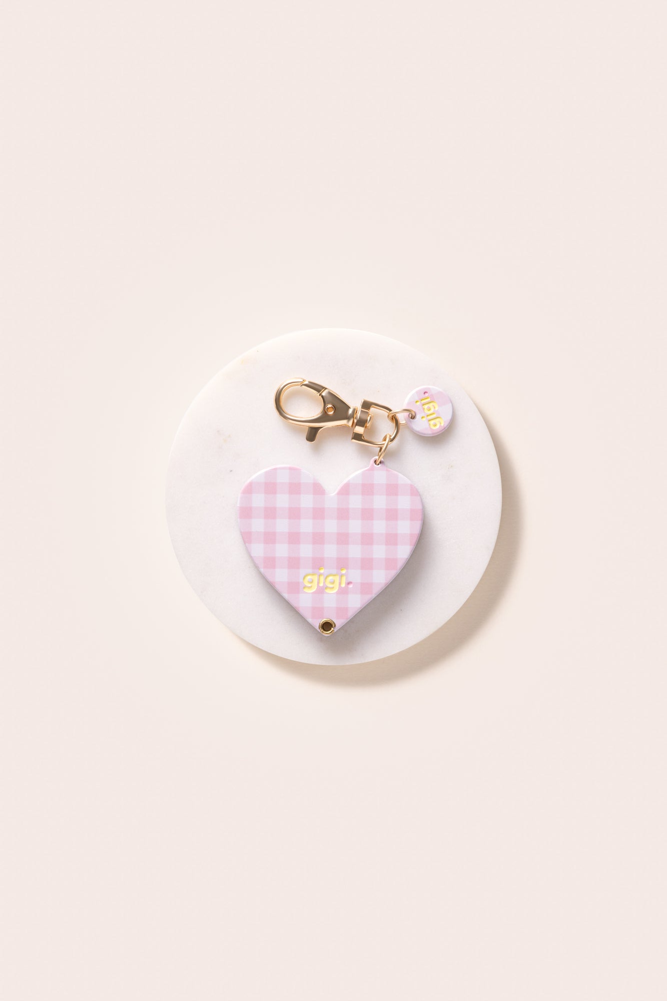 Porte-clef miroir vichy madrague
