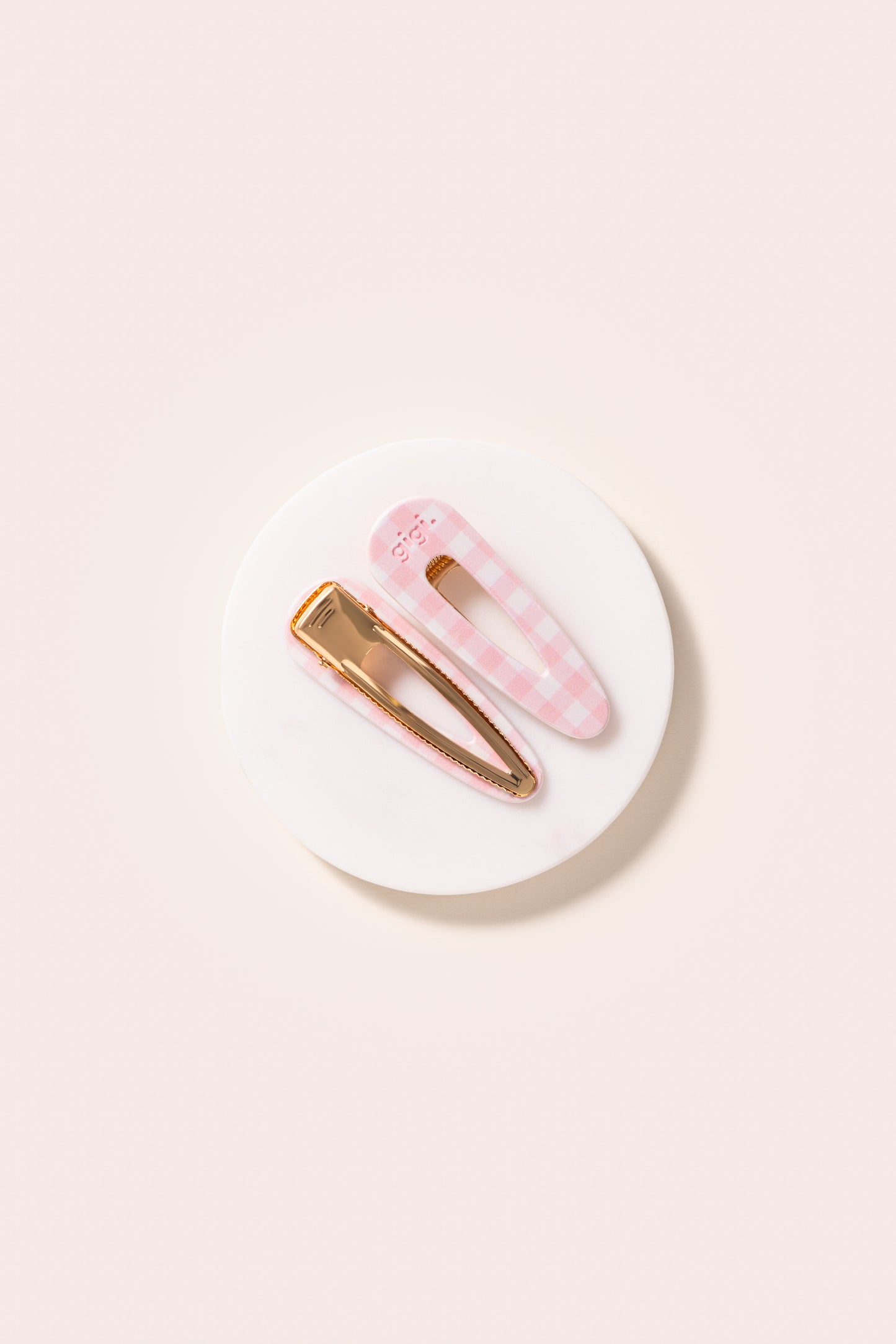 Barrette clip vichy madrague