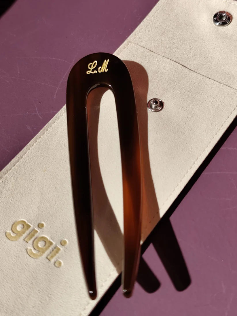 mother-of-pearl hairpin