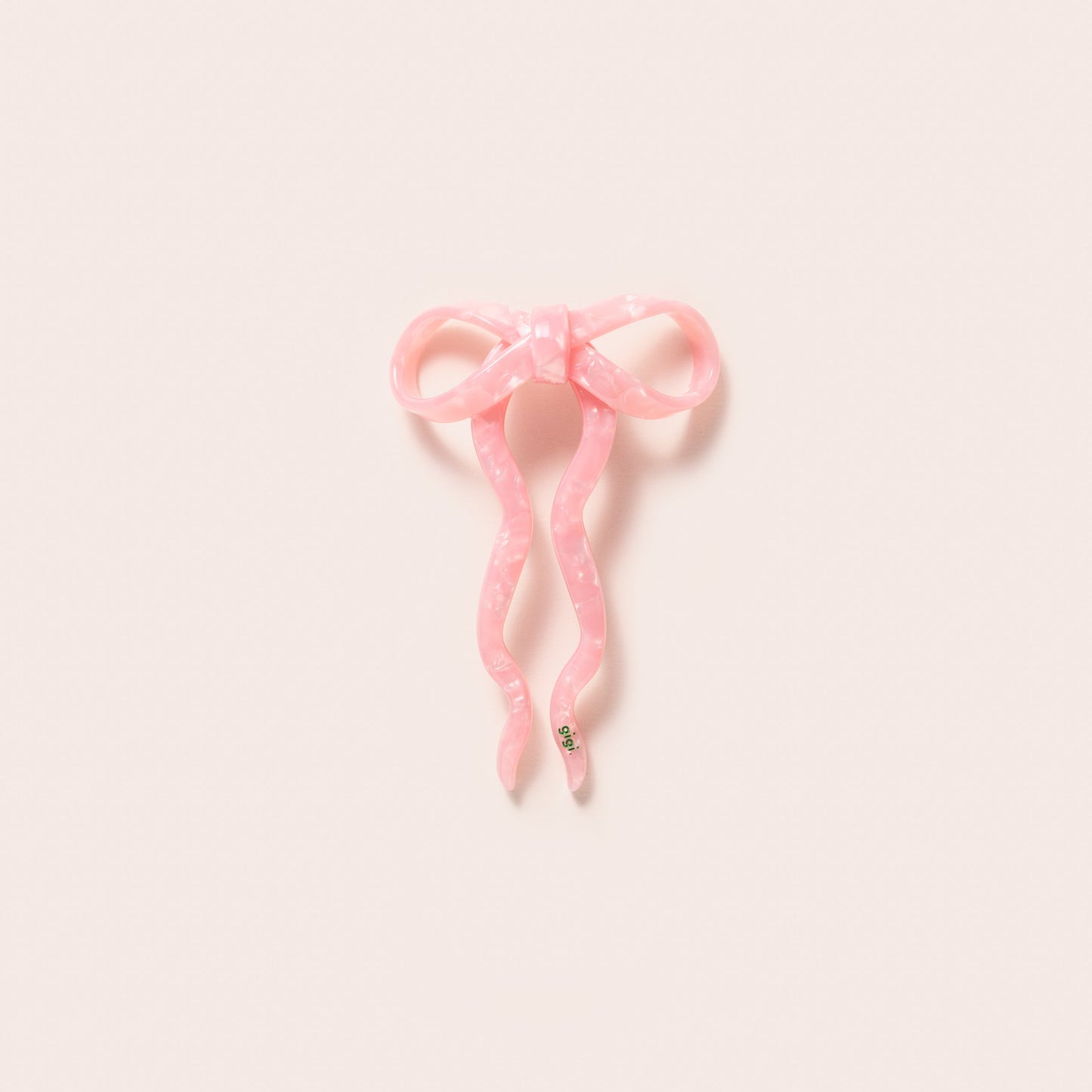 Pic à chignon noeud rose