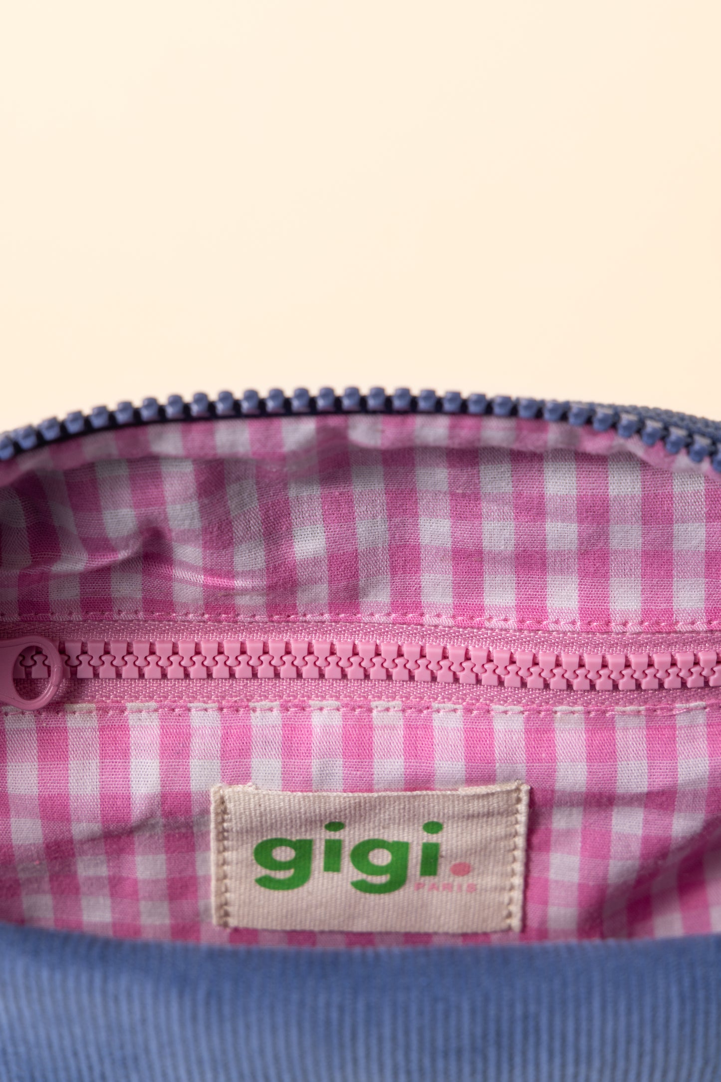 Pochette velours marine