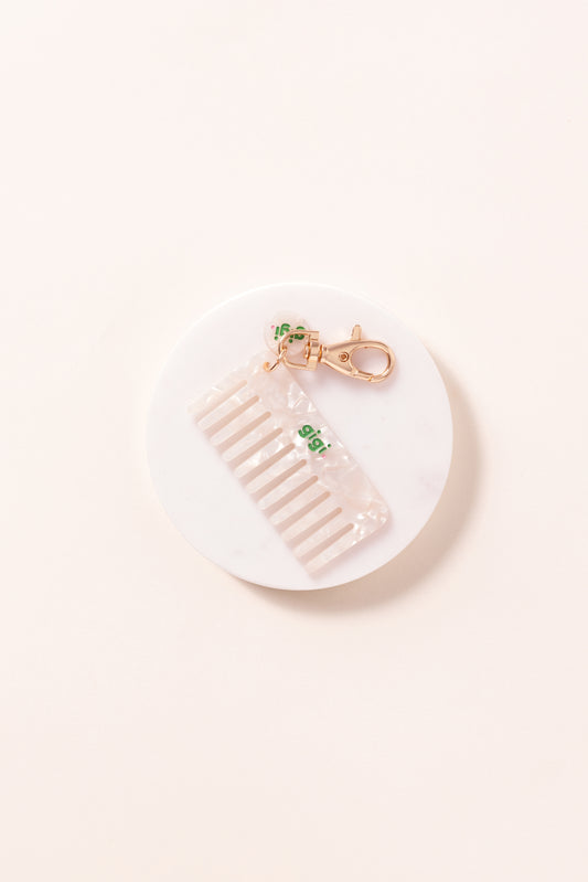 PORTE-CLEF PEIGNE NACRE.