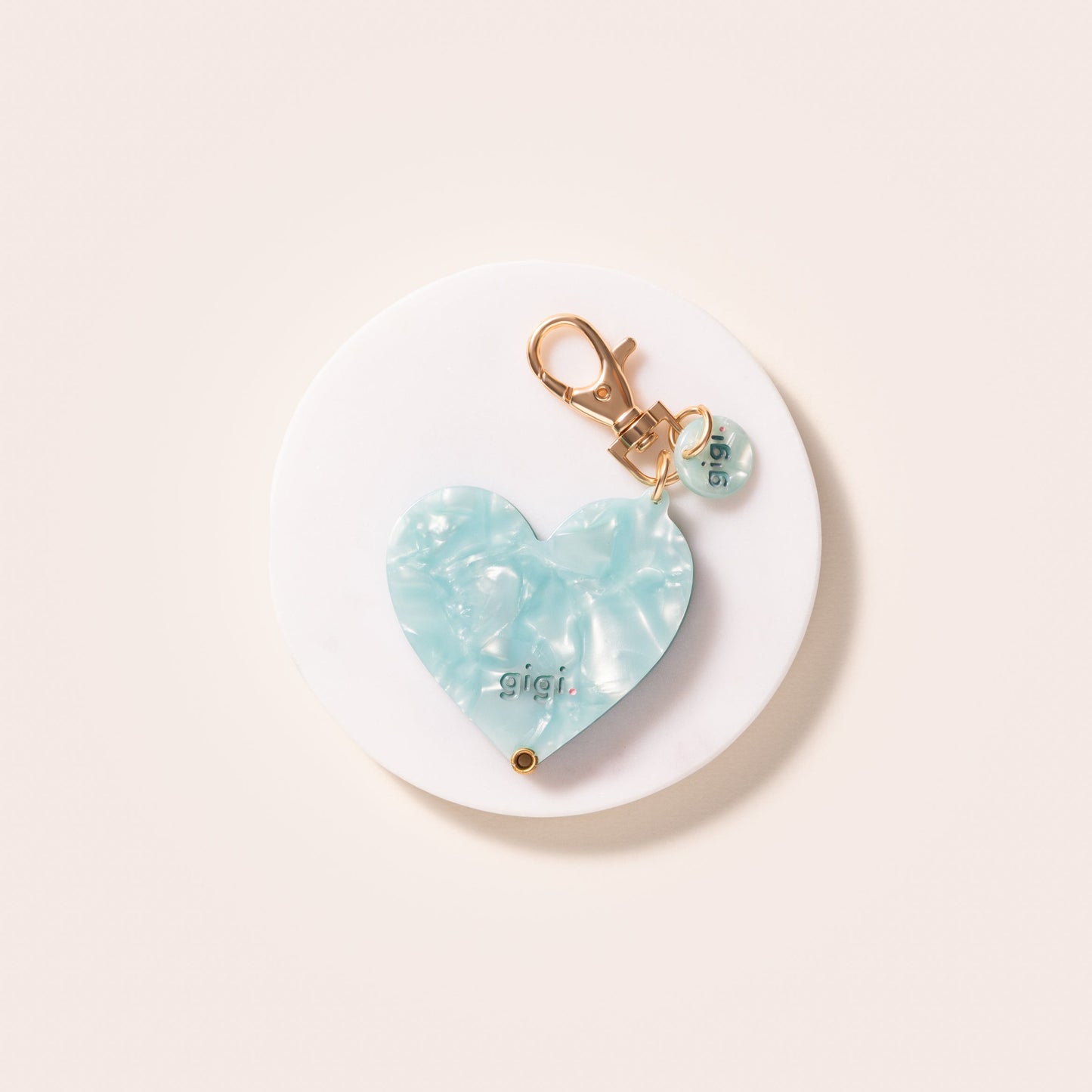 Porte-clef miroir baby blue