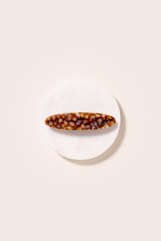 Cinnamon Oval Hair Clip