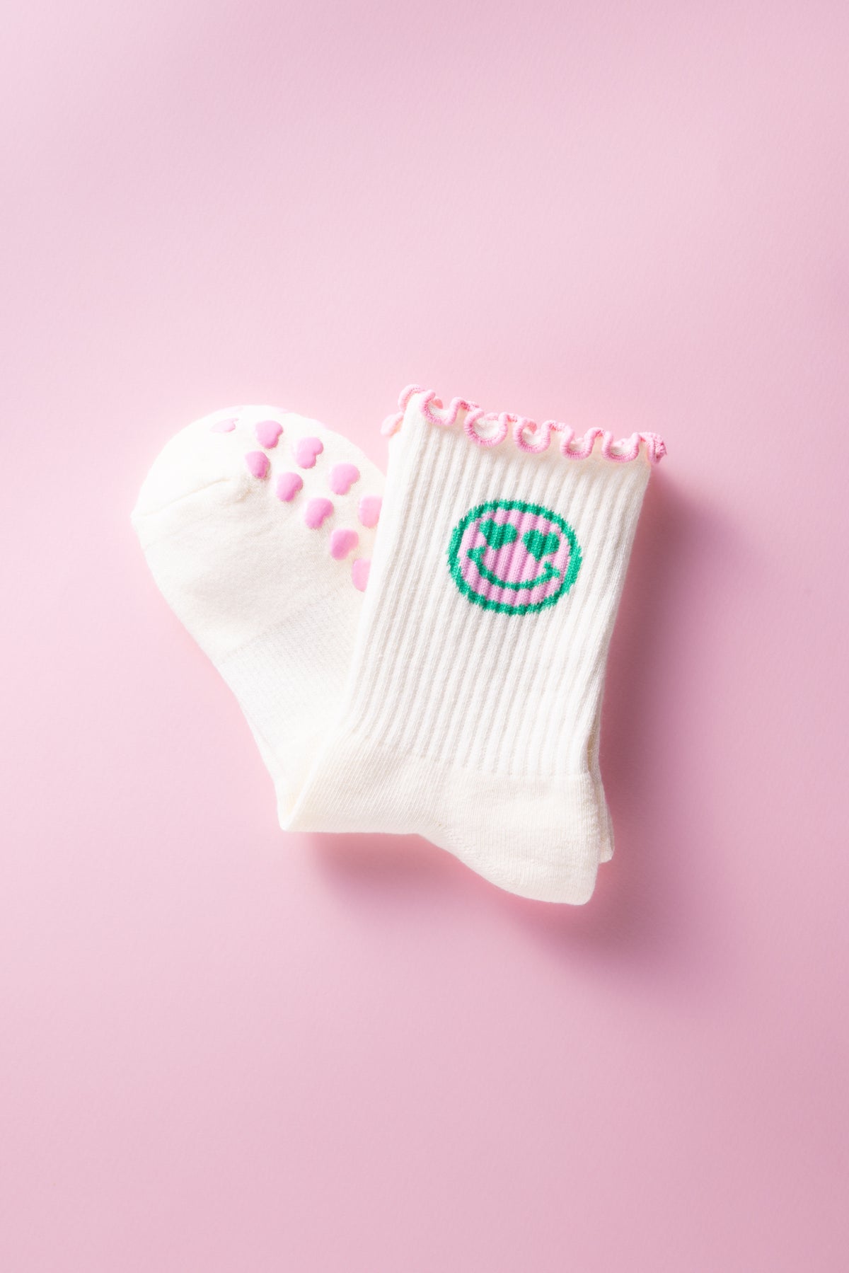 Chaussettes de pilates smiley